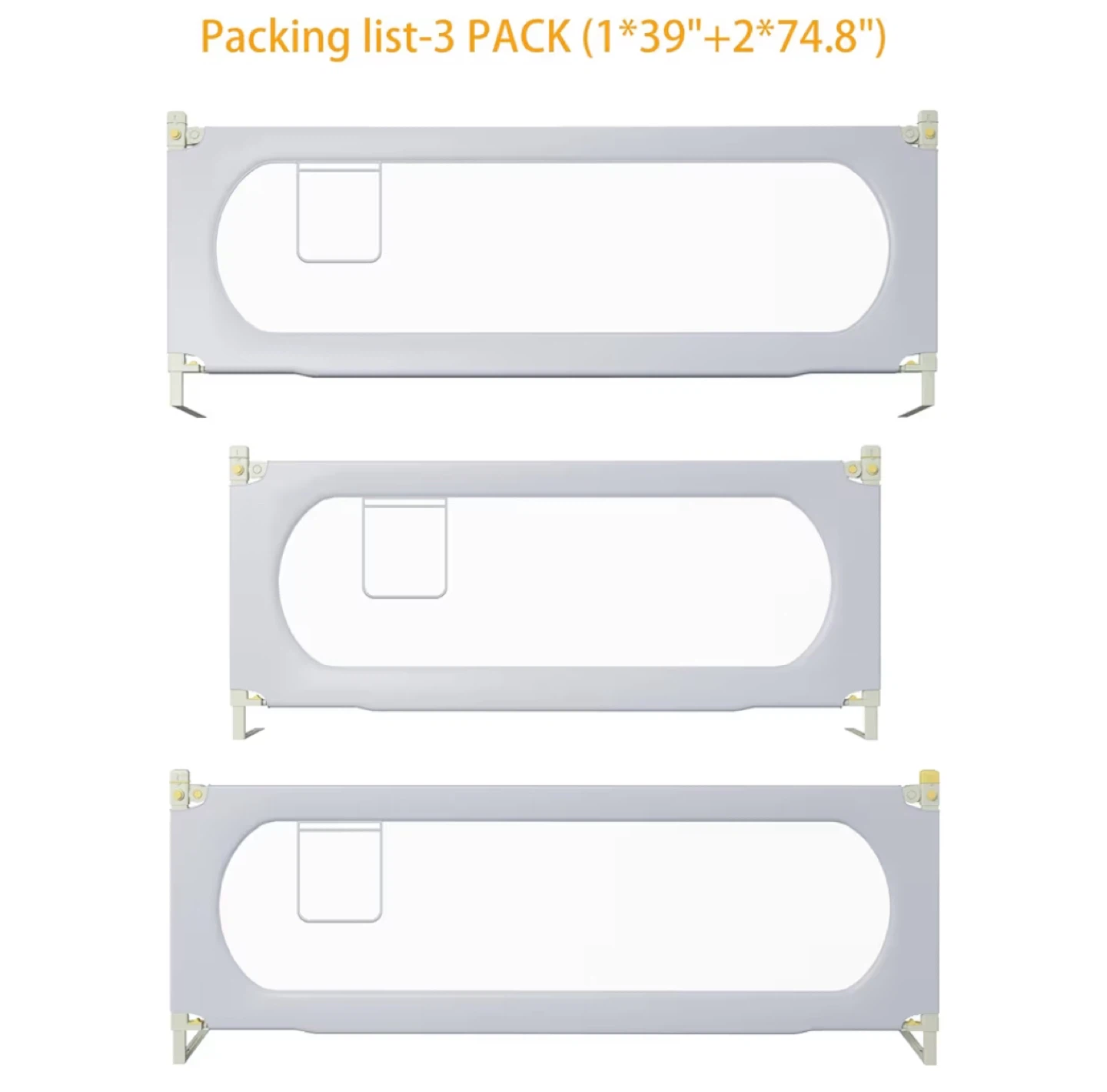 Bed Rail for Kids - 3 Pack for twin bed - photo 2