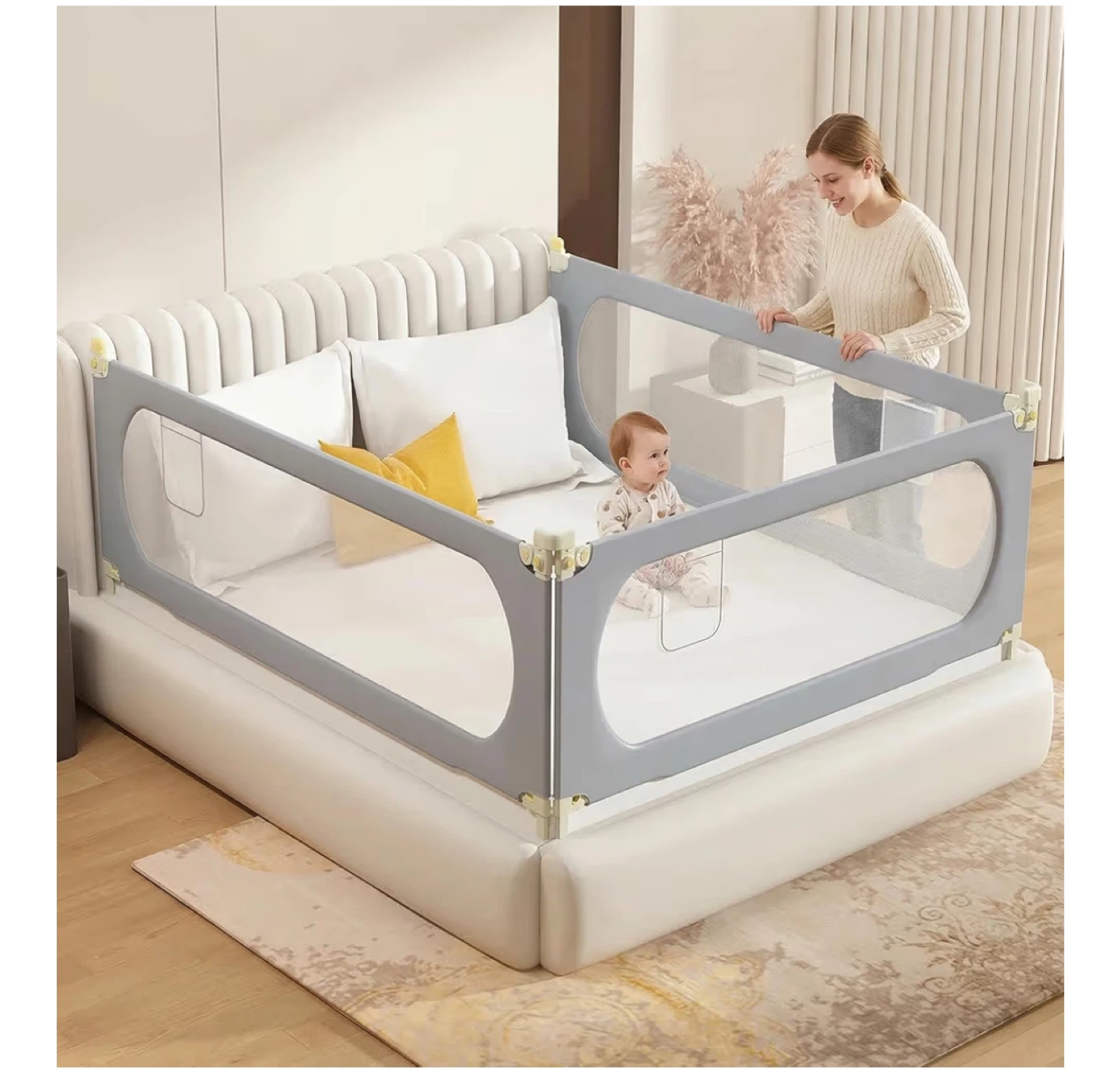 Bed Rail for Kids - 3 Pack for twin bed