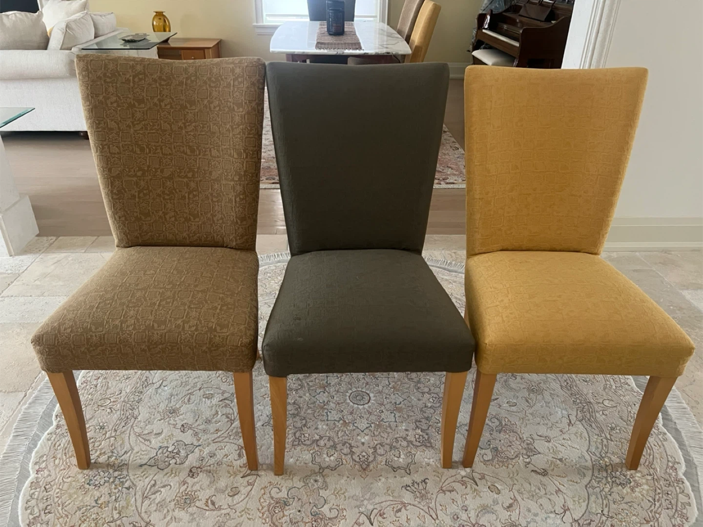 Set of 6 Upholstered Dining Chairs