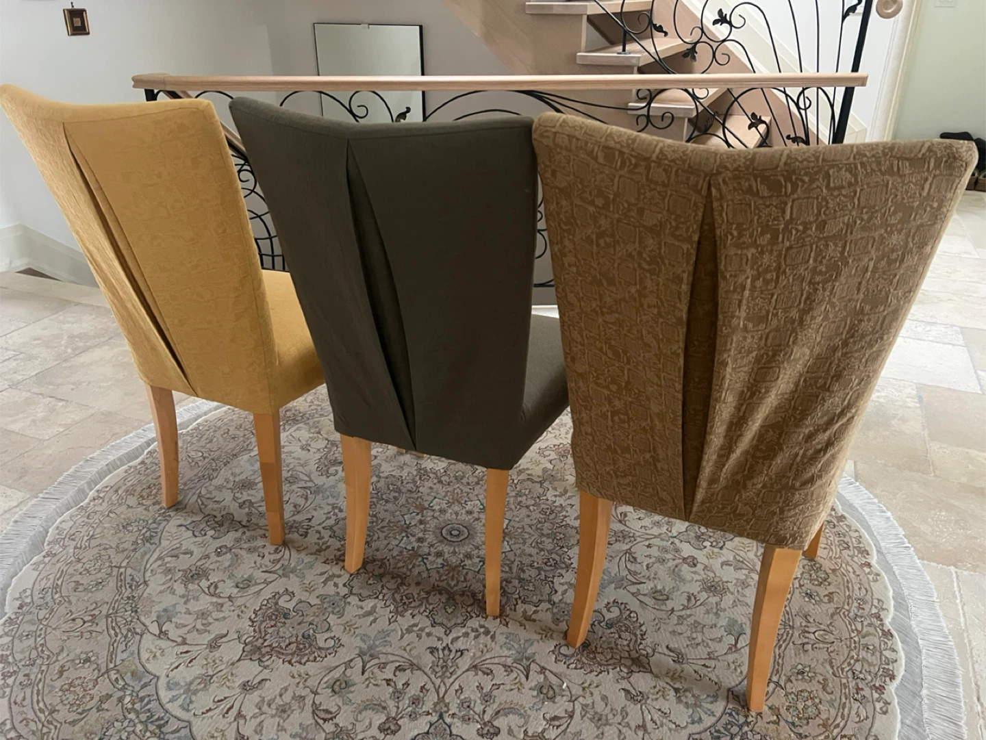 Set of 6 Upholstered Dining Chairs - photo 2