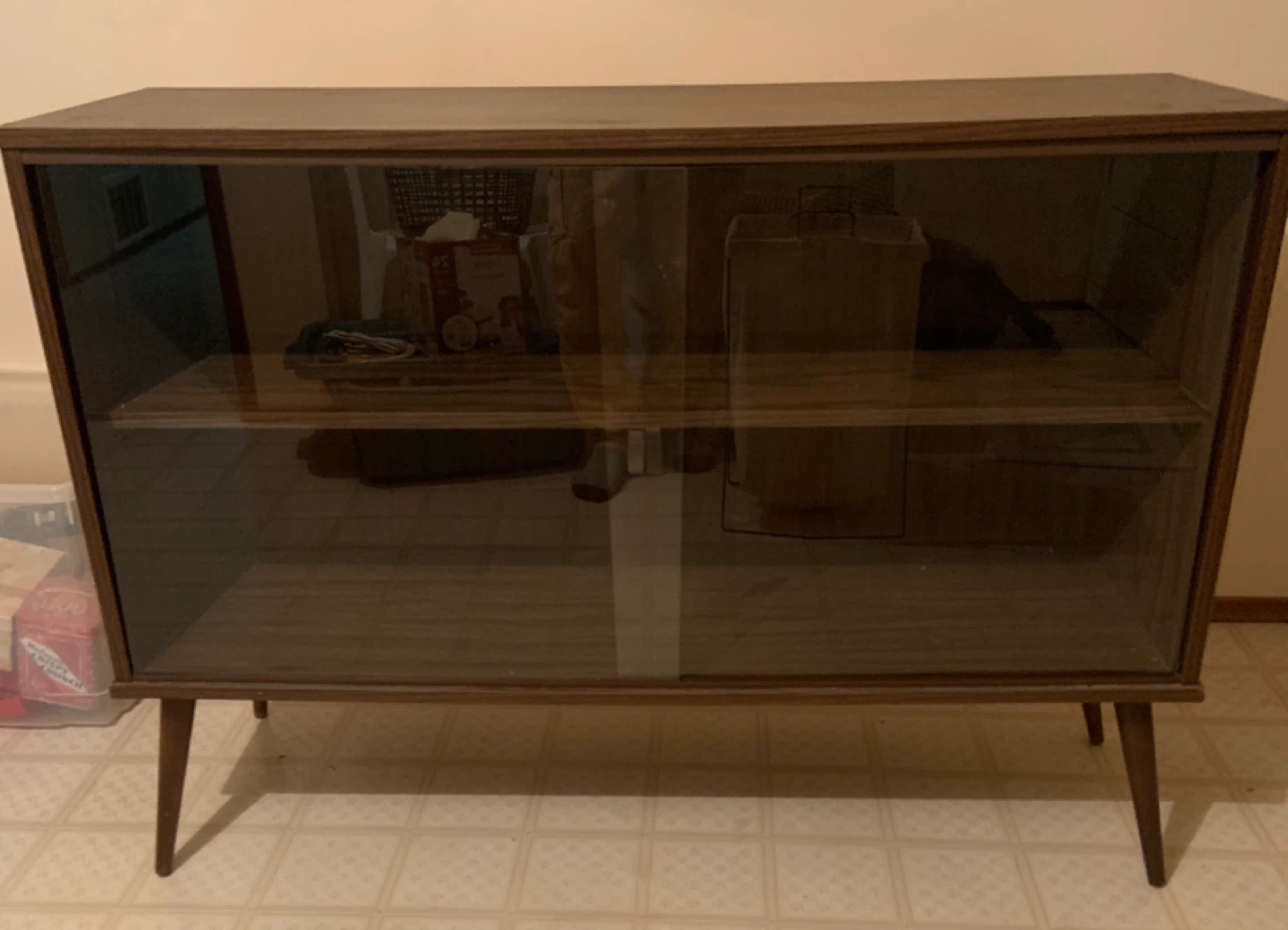 Vintage Sliding Glass Door Cabinet