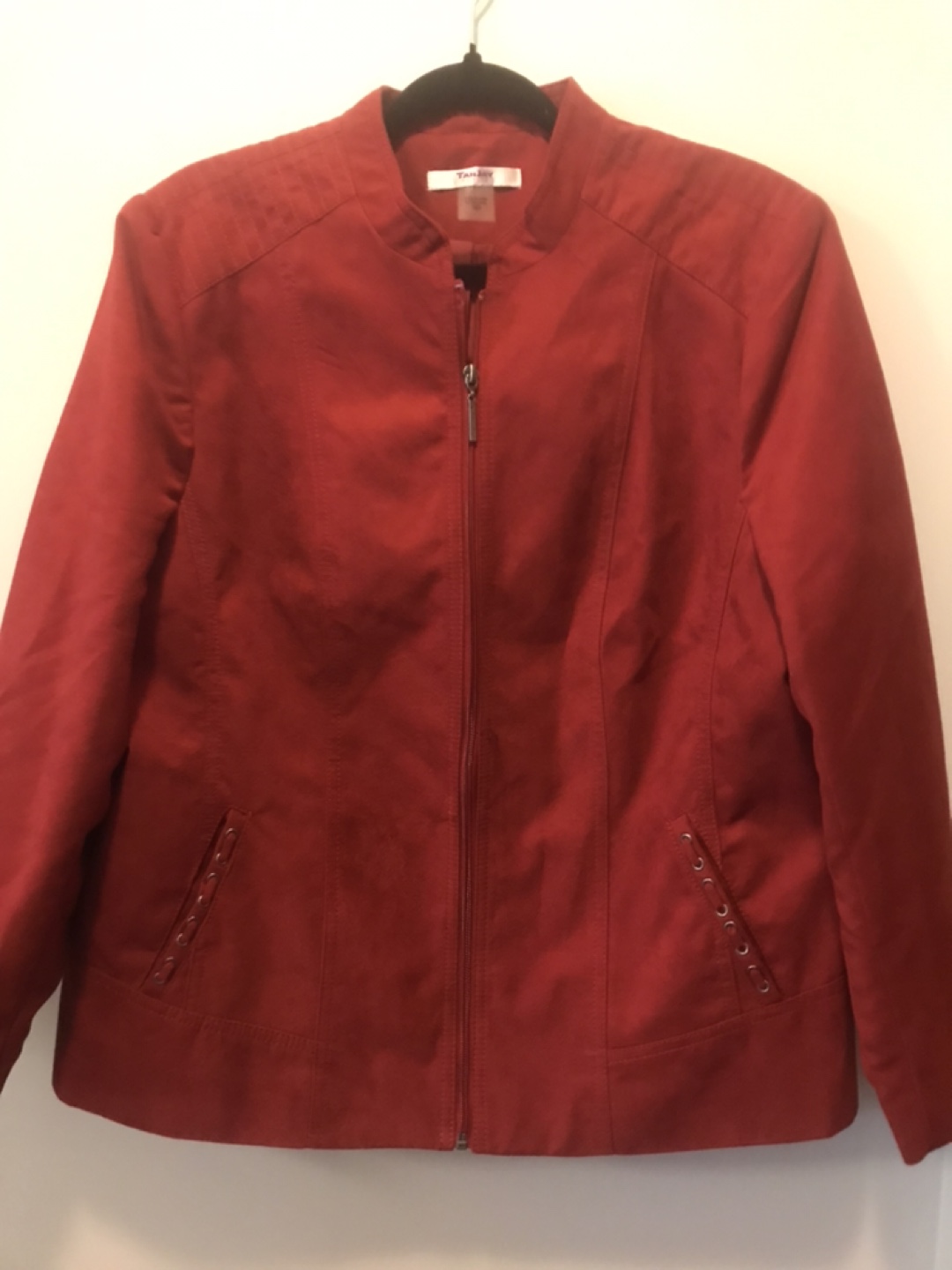 Tan Jay / Saude type Red Zipper Jacket