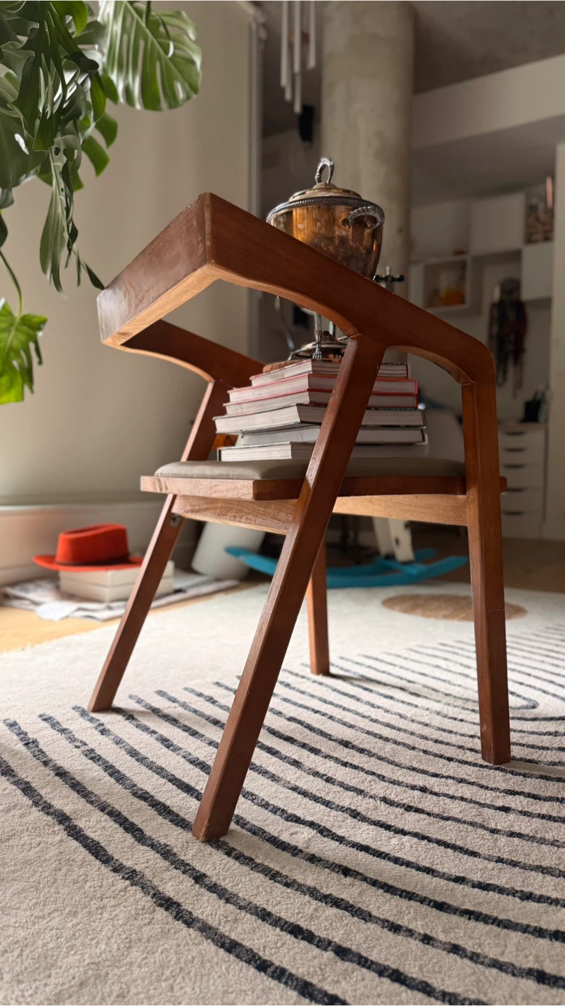 Wooden Accent Chair - photo 4