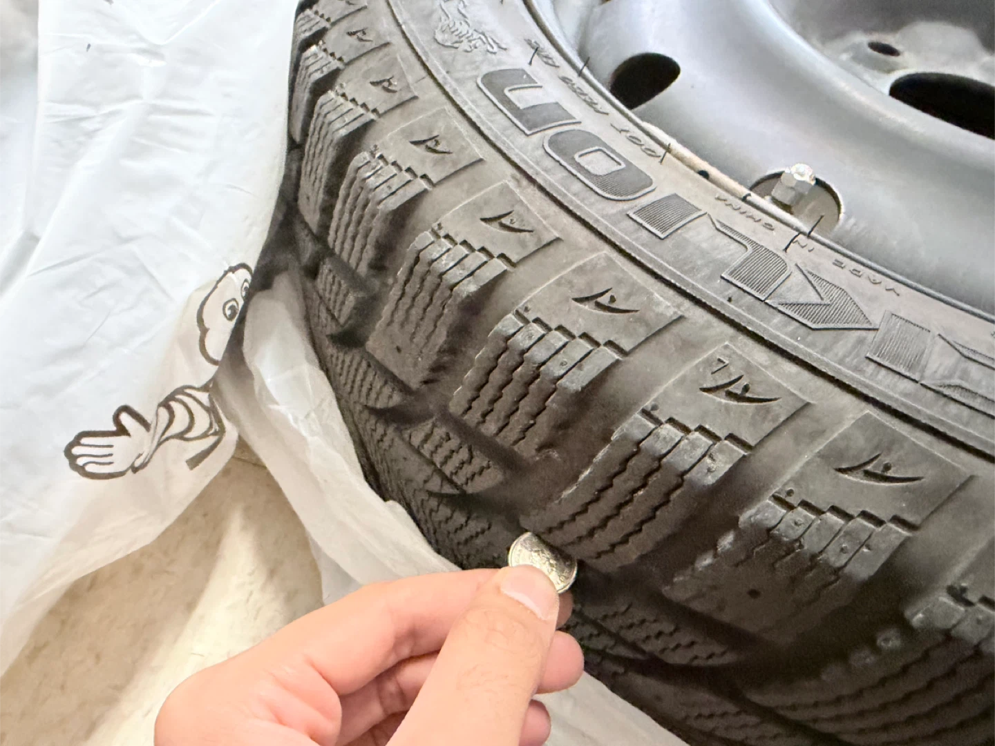 Set of 4 Winter Tires on Rims Honda Civic (2012-15) - photo 4