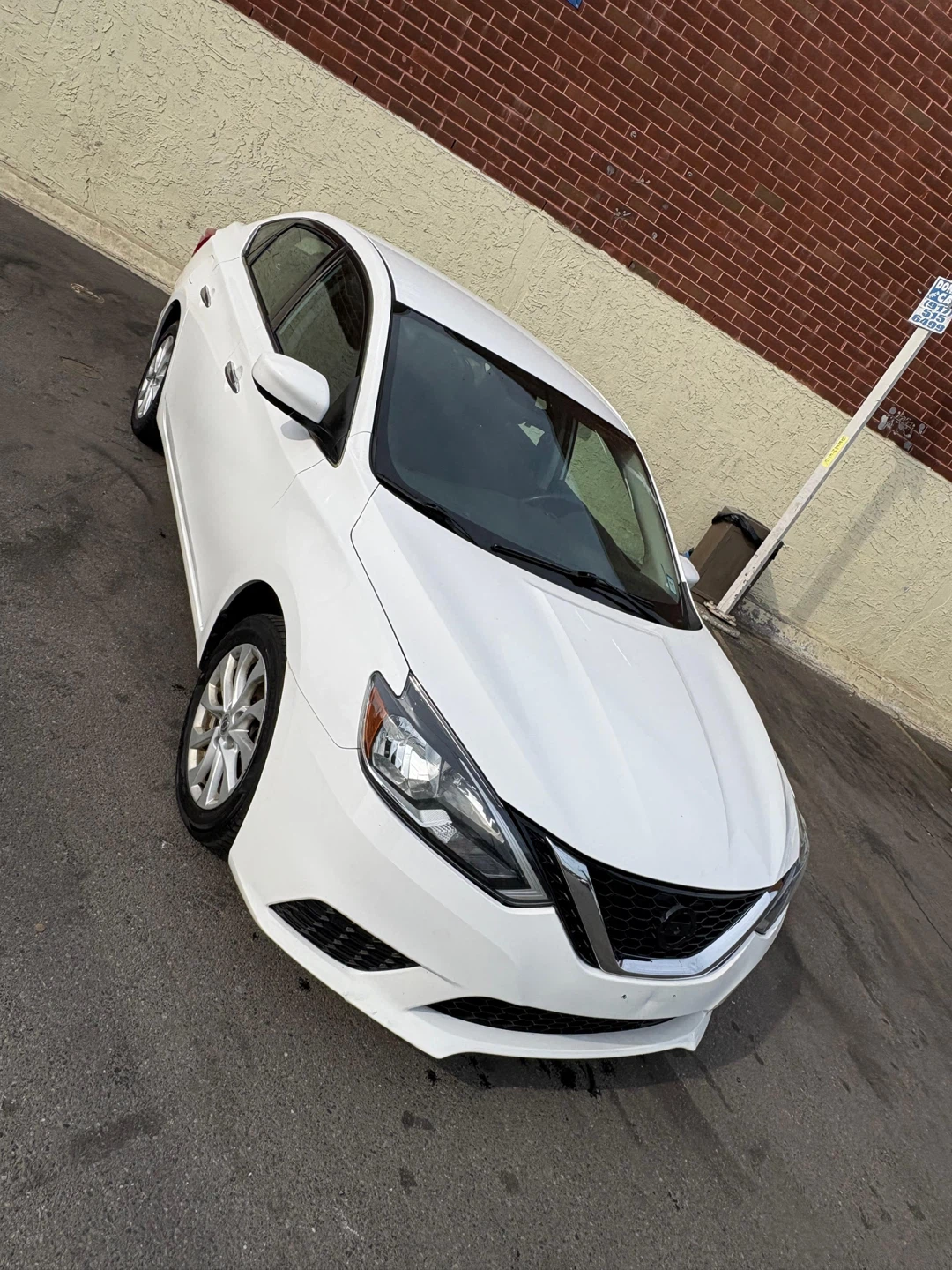 White Nissan Sentra 2019 SV Sedan