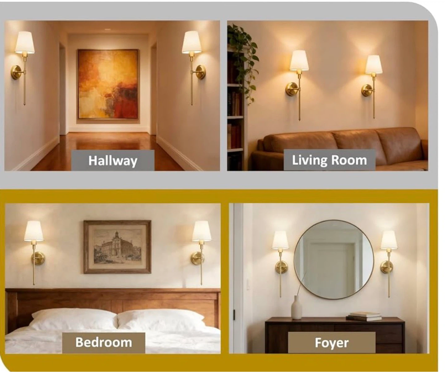 Depuley Battery Operated Wall Sconces - Set of 2 - photo 2