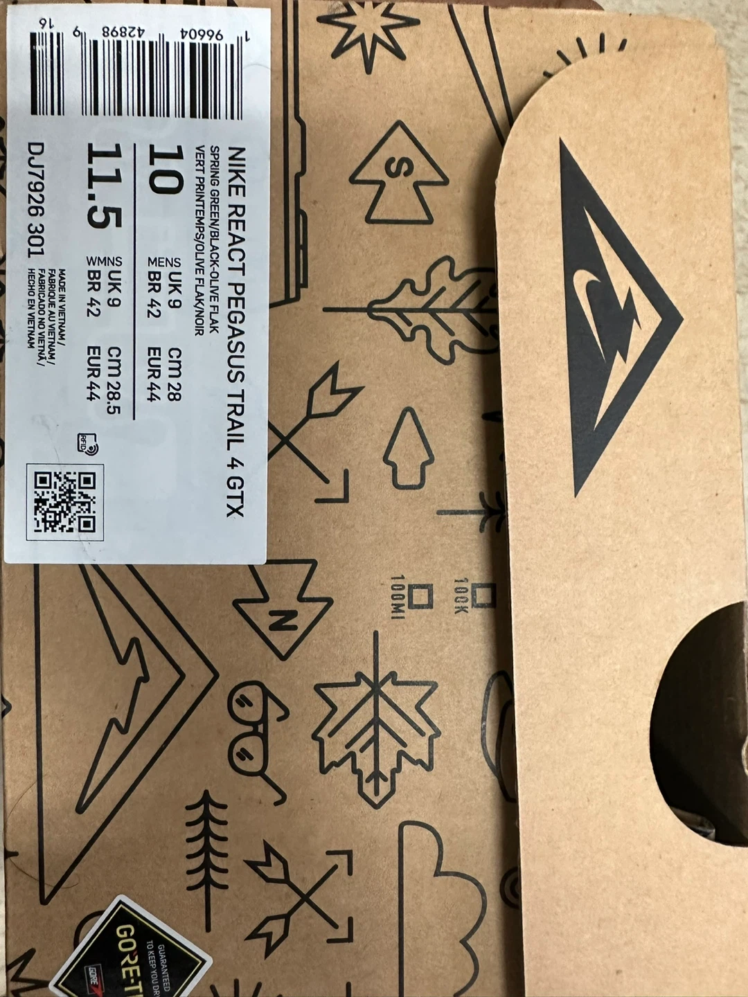 Nike React Pegasus Trail 4 GTX Running Shoes - photo 2
