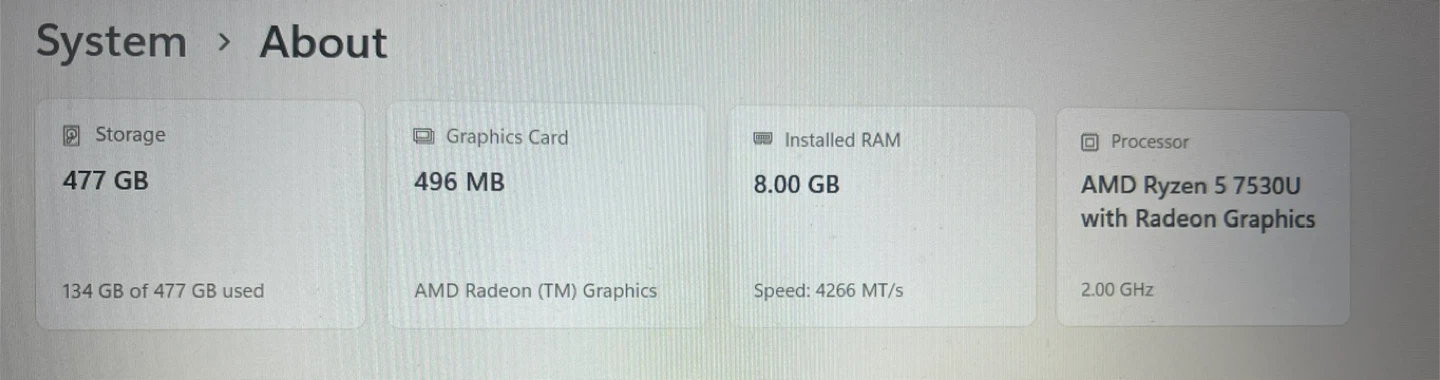 Dell Inspiron 16 Laptop AMD Ryzen 5 7530U processor - photo 5