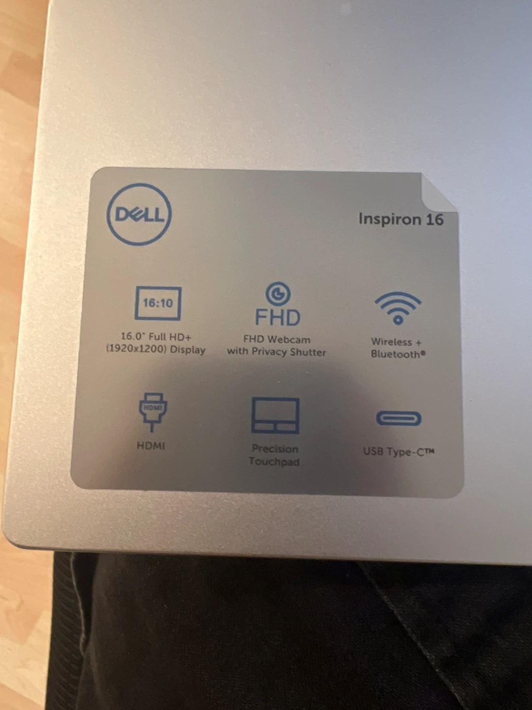 Dell Inspiron 16 Laptop AMD Ryzen 5 7530U processor - photo 3