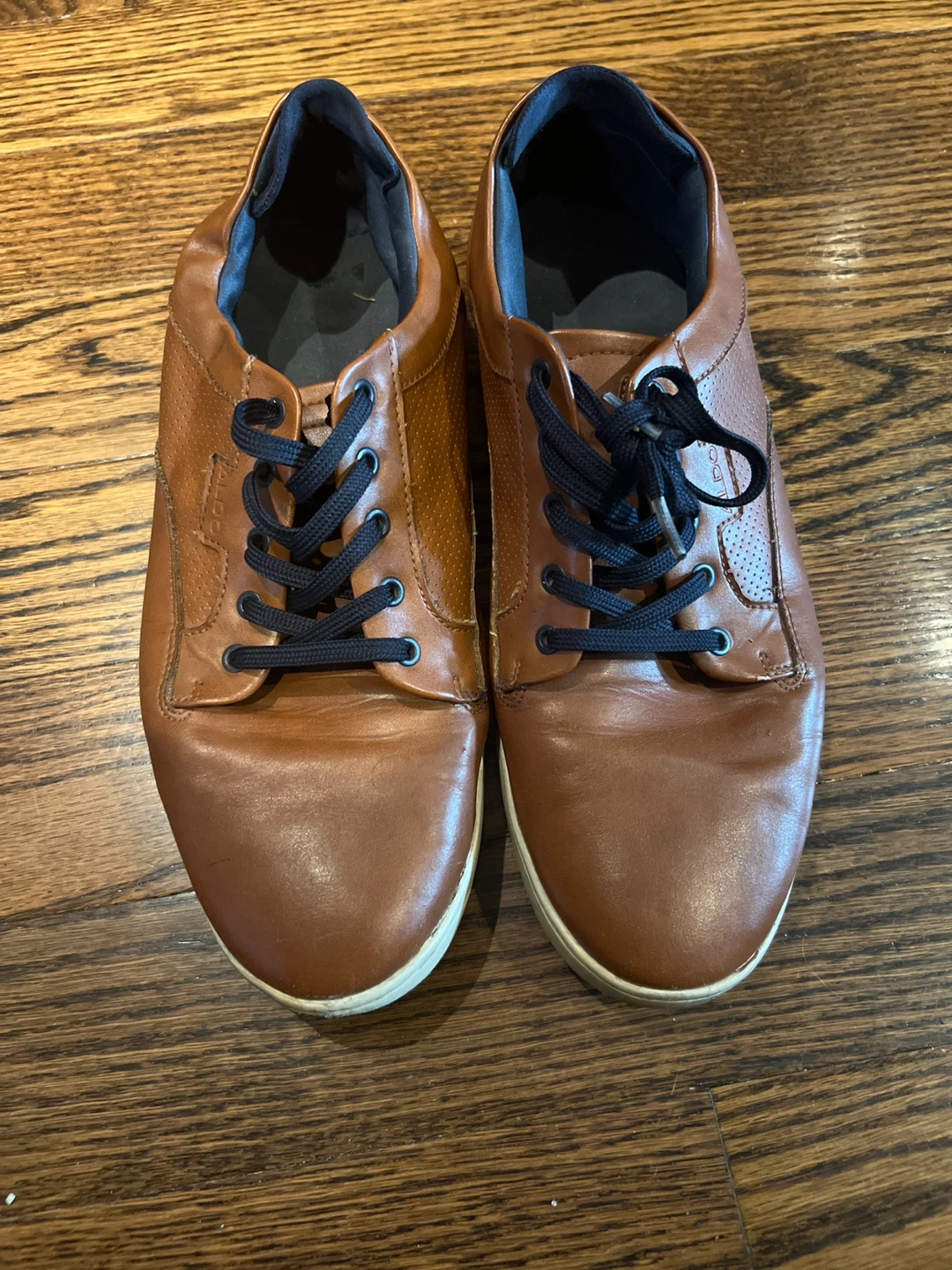 Brown Leather Sneakers by Aldo