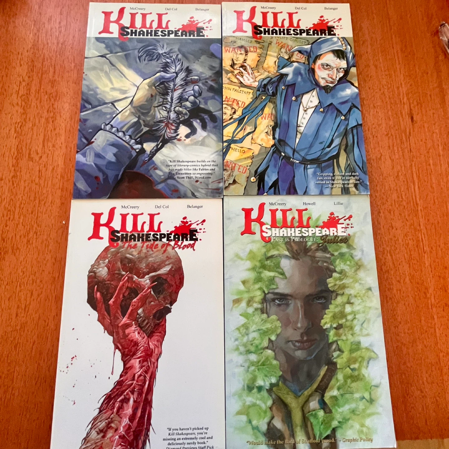4 SIGNED Kill Shakespeare Trade Paperback Graphic Novels