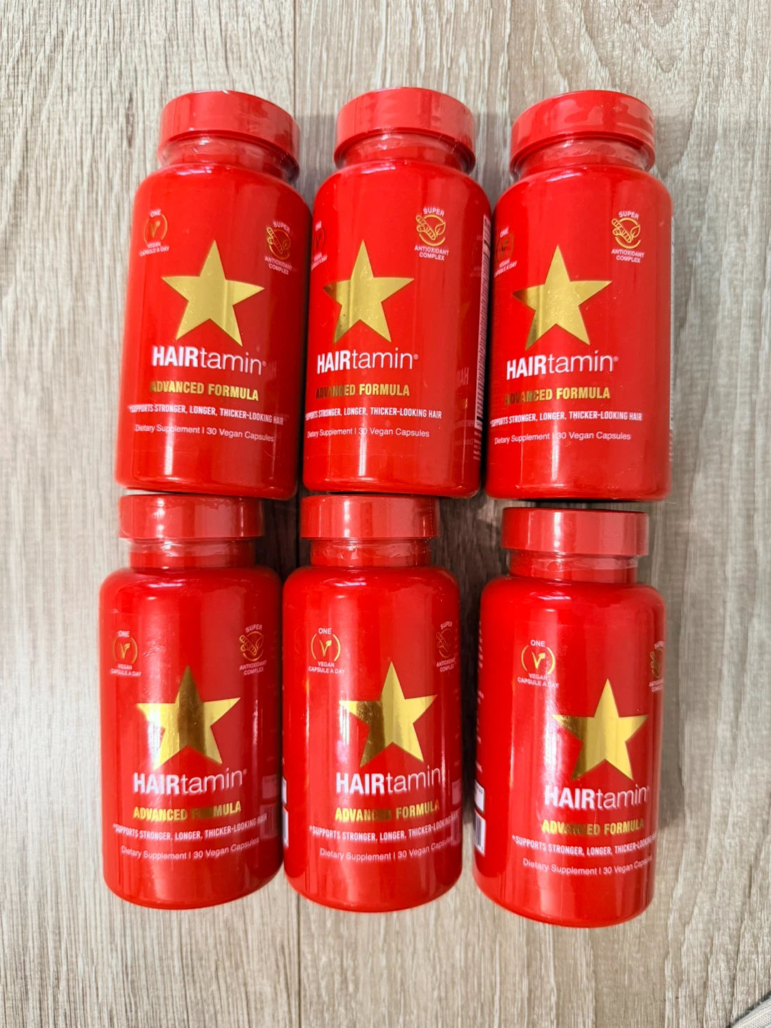 HAIRtamin Advanced Formula Hair Vitamins - 30 Vegan Capsules