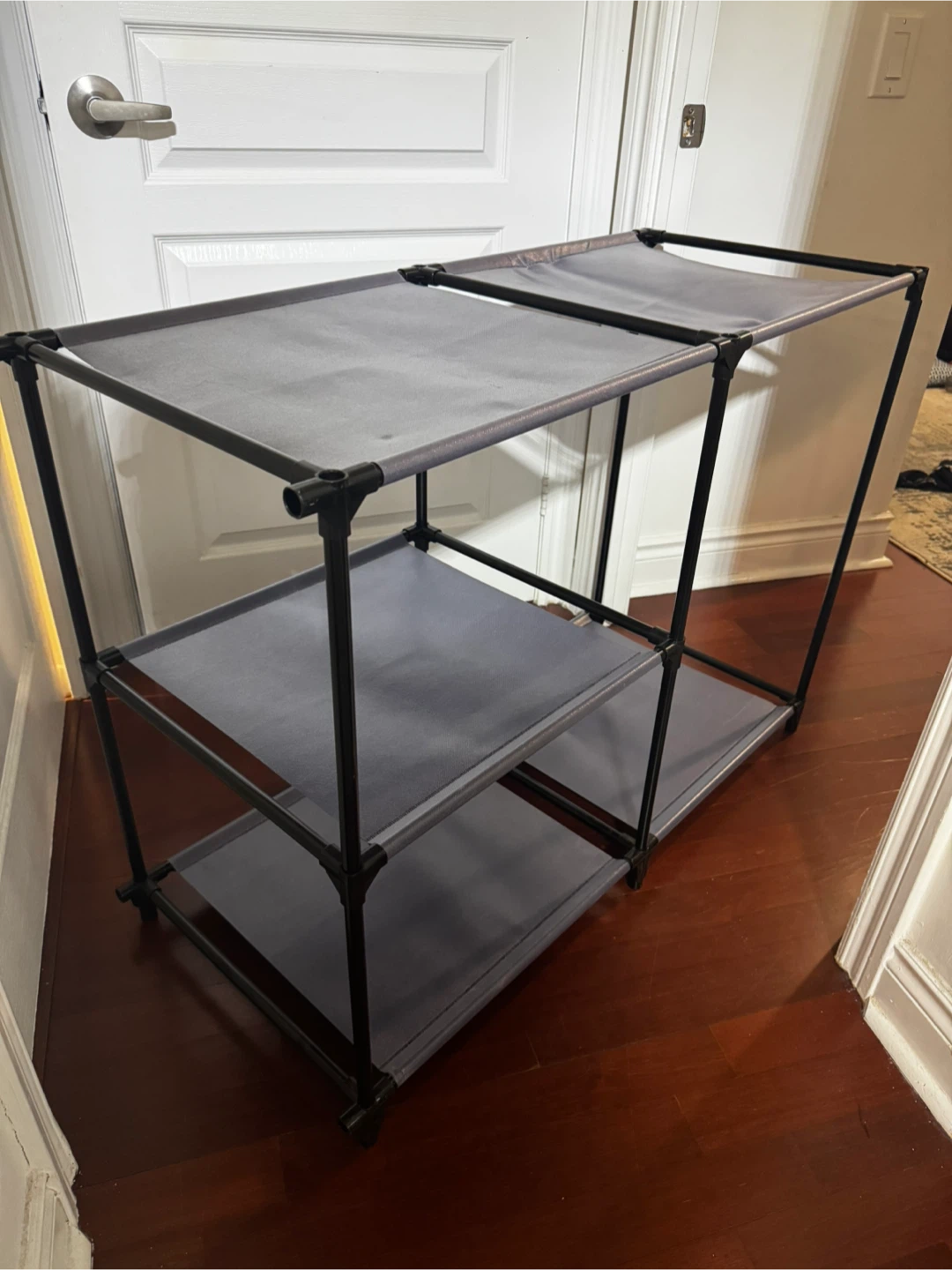Grey 4-Tier Storage Shelf Unit - photo 2