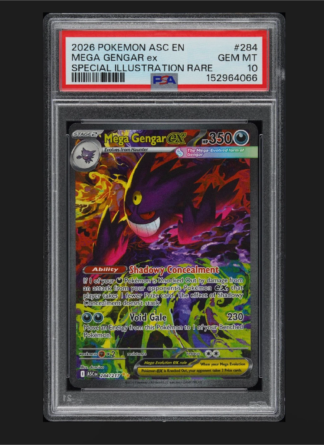 Psa 10 mega Gengar