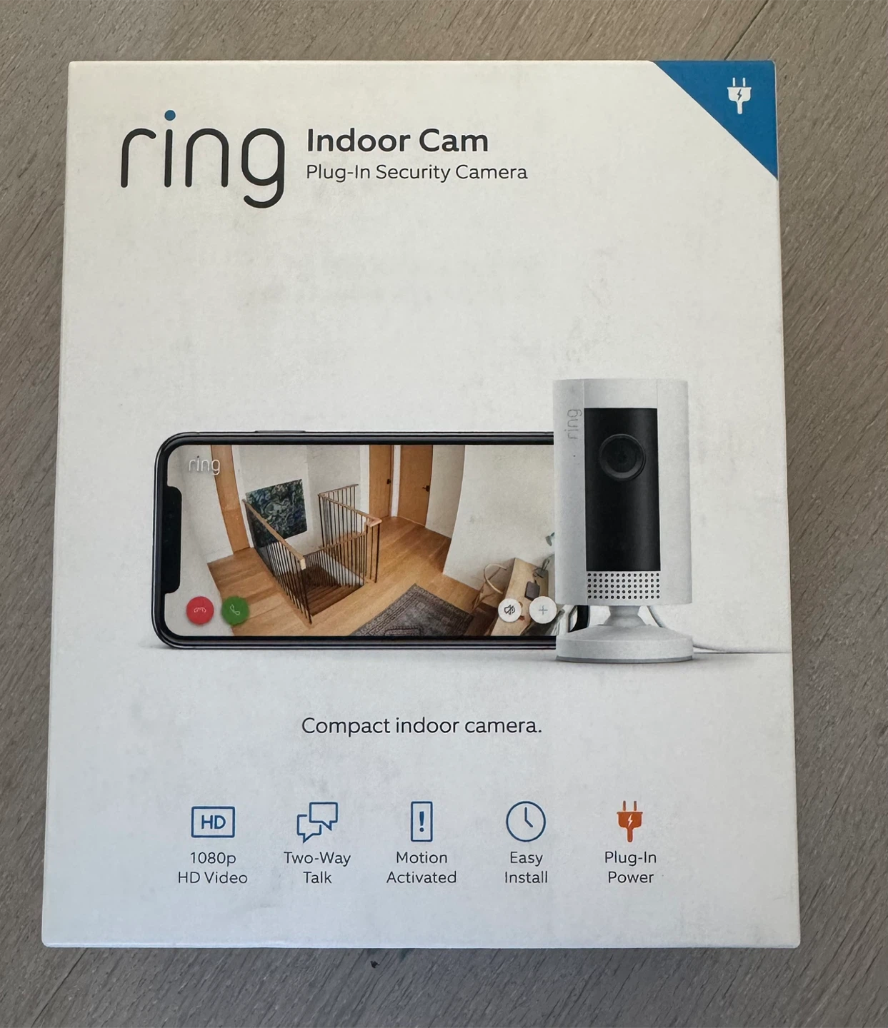 Ring Indoor Cam Plug-In Security Camera