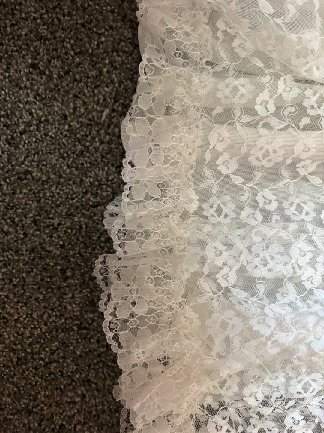 Vintage White Lace Christening Gown - photo 3