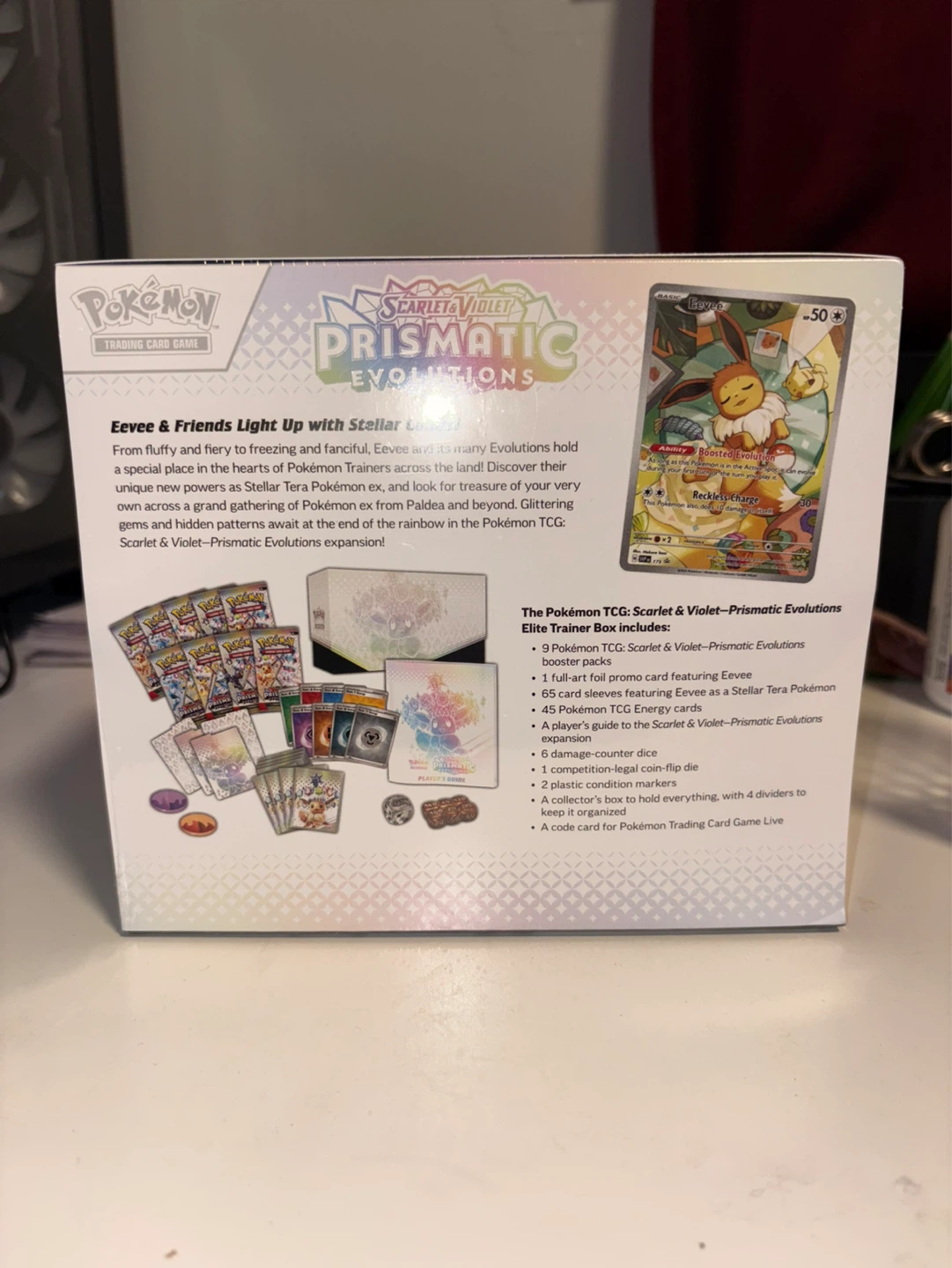 Prismatic Evolutions Elite Trainer Box. ETB has tear on side. - photo 3