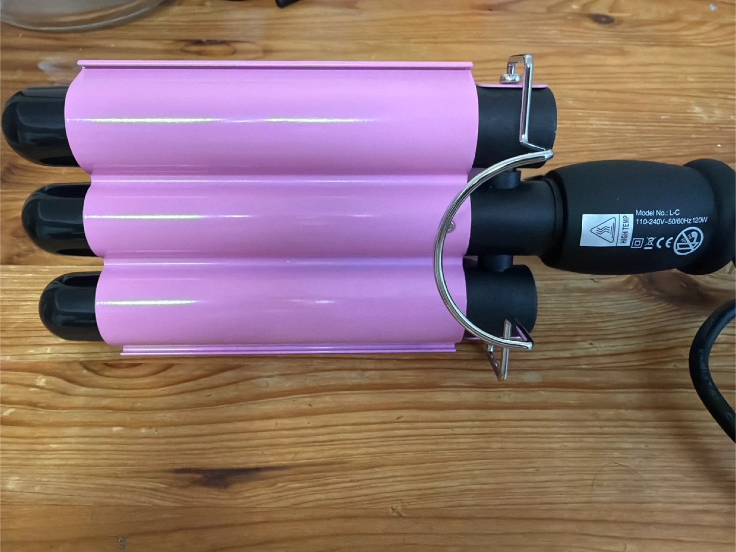 Cheyi Triple Barrel Waver Hair Curler - Pink - photo 5
