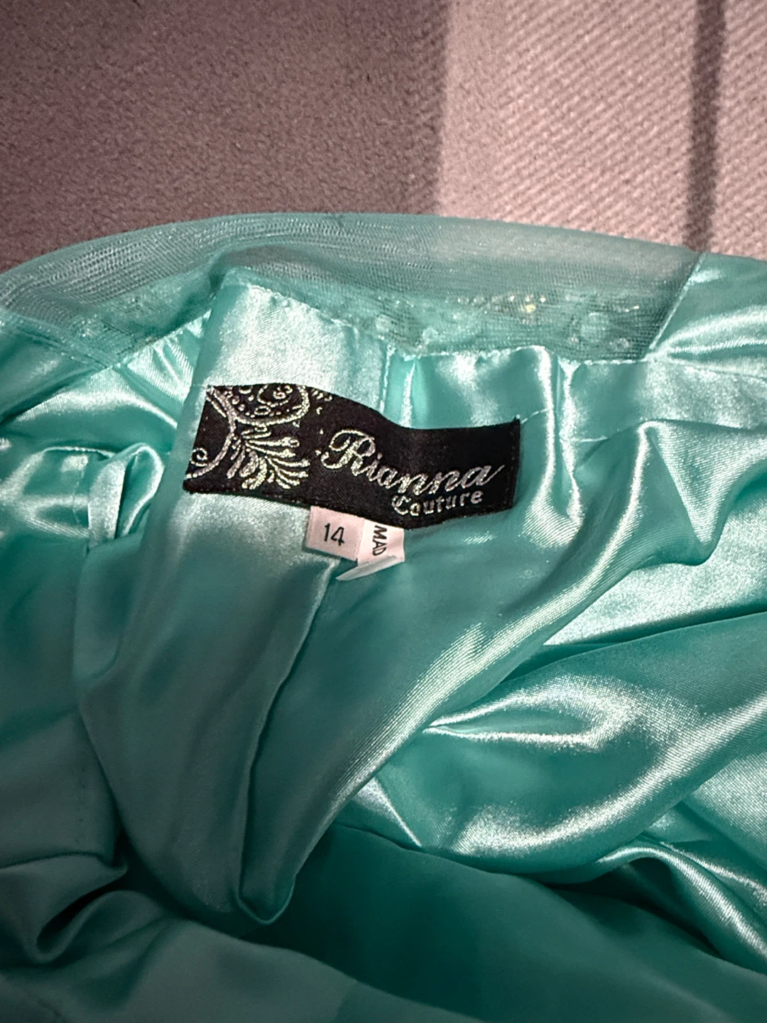 Strapless Aqua Dress - photo 2
