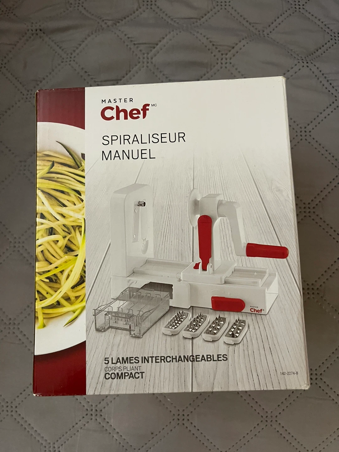 Master Chef Manual Spiralizer with 5 Blades