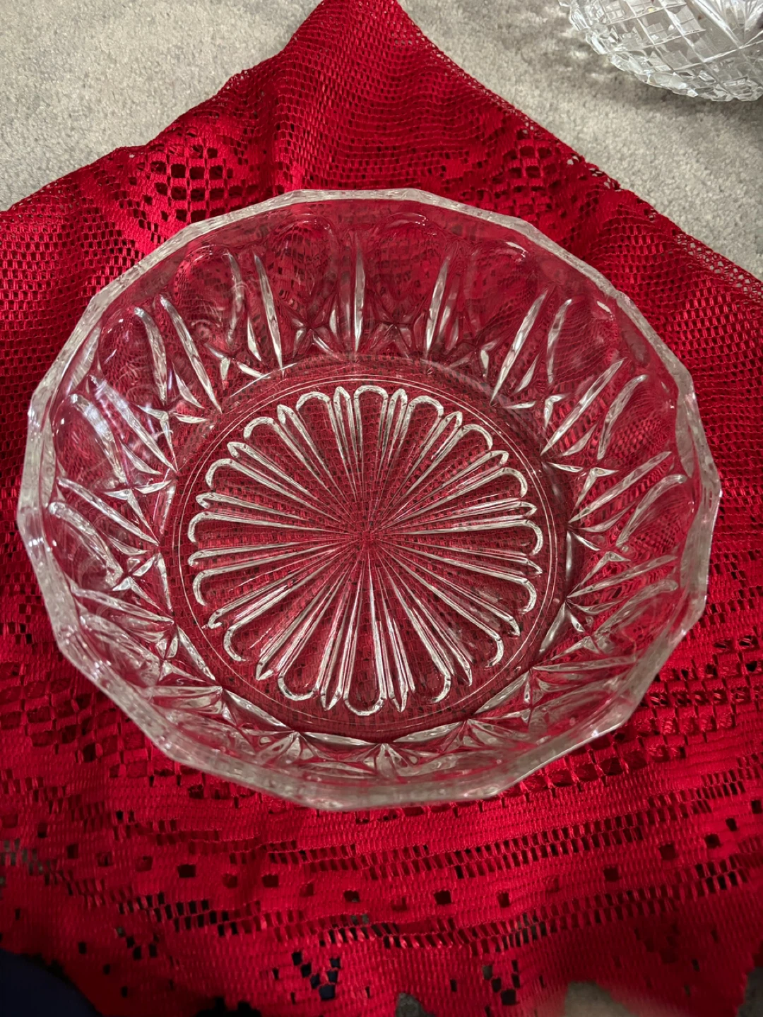 Clear Glass Serving Bowl - photo 2