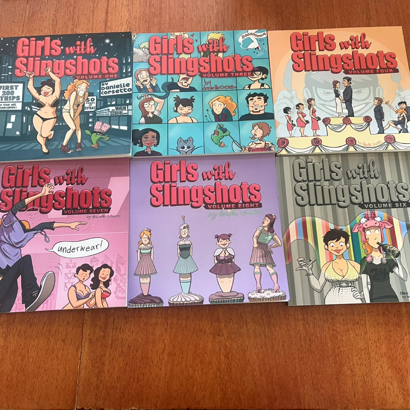 Set of 6 Girls With Slingshots books