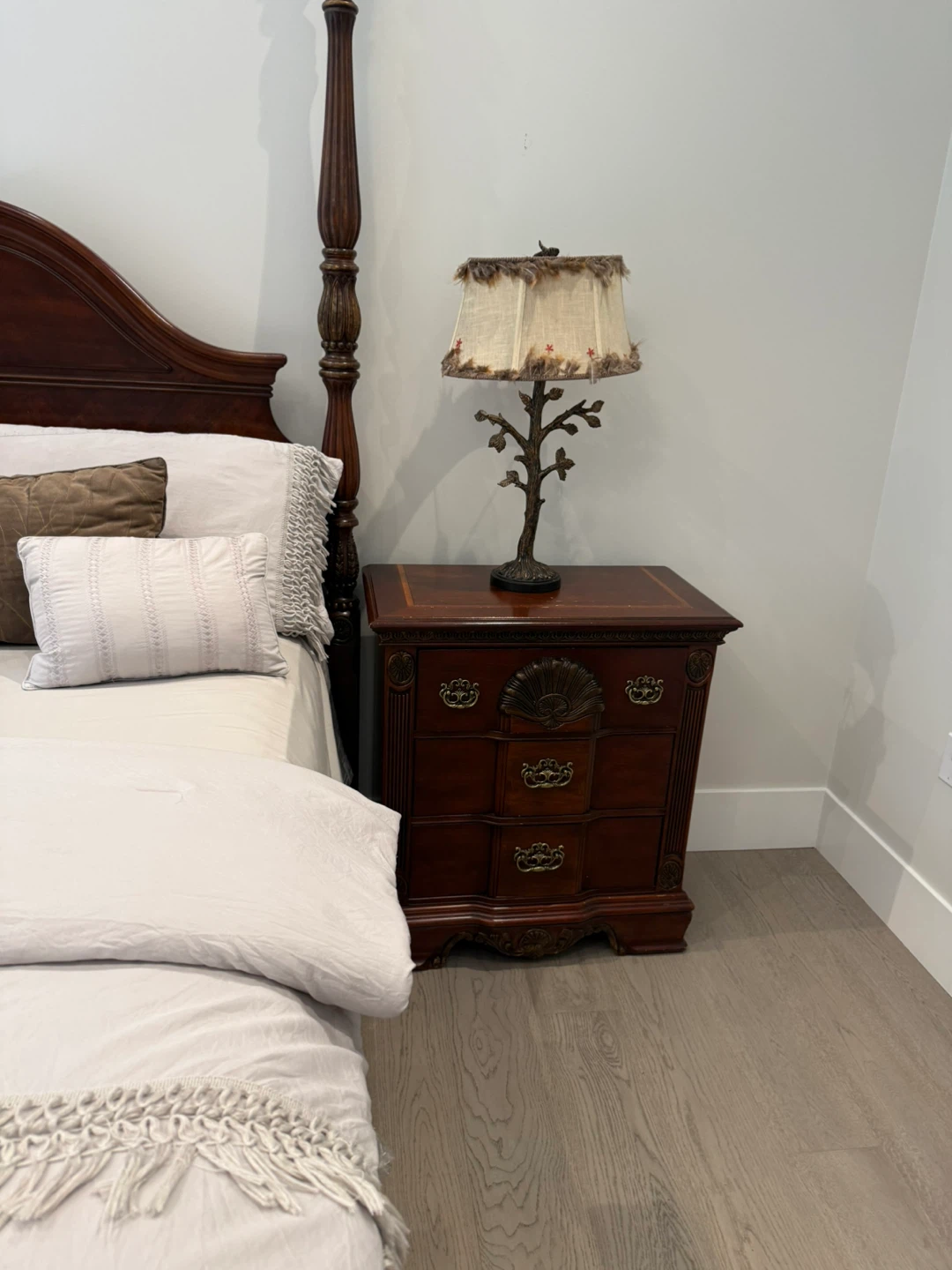 Wooden Four-Poster Bed Frame - photo 5