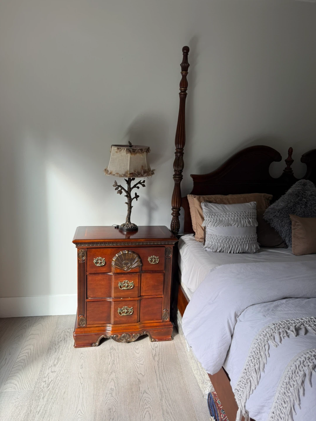 Wooden Four-Poster Bed Frame - photo 4