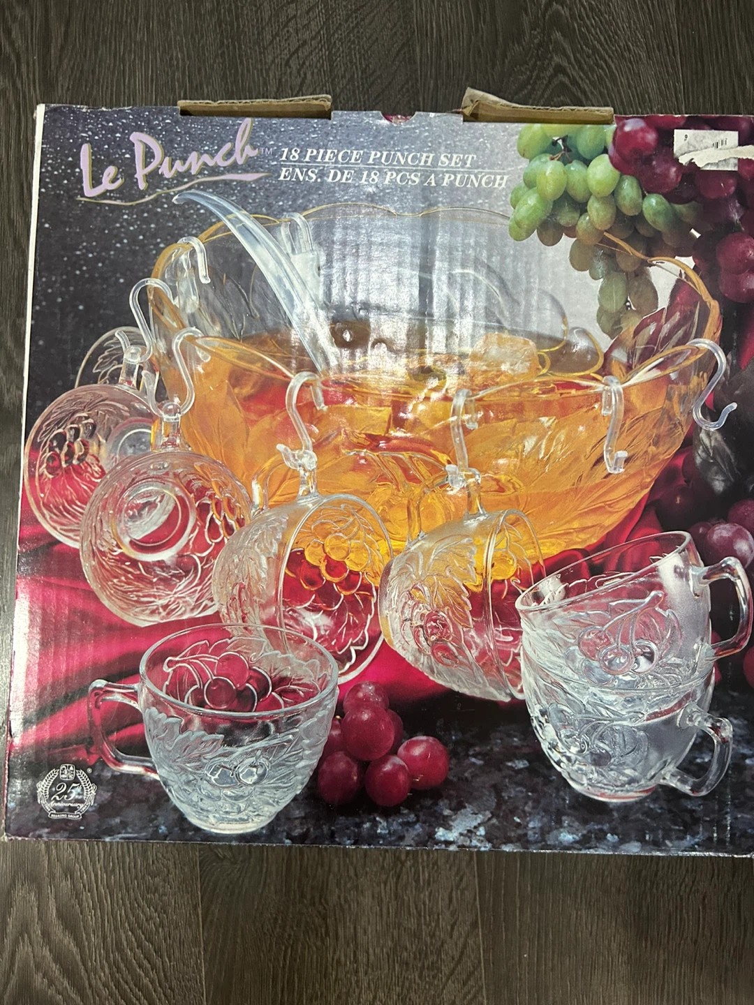 Le Punch 18 Piece Glass Punch Bowl Set