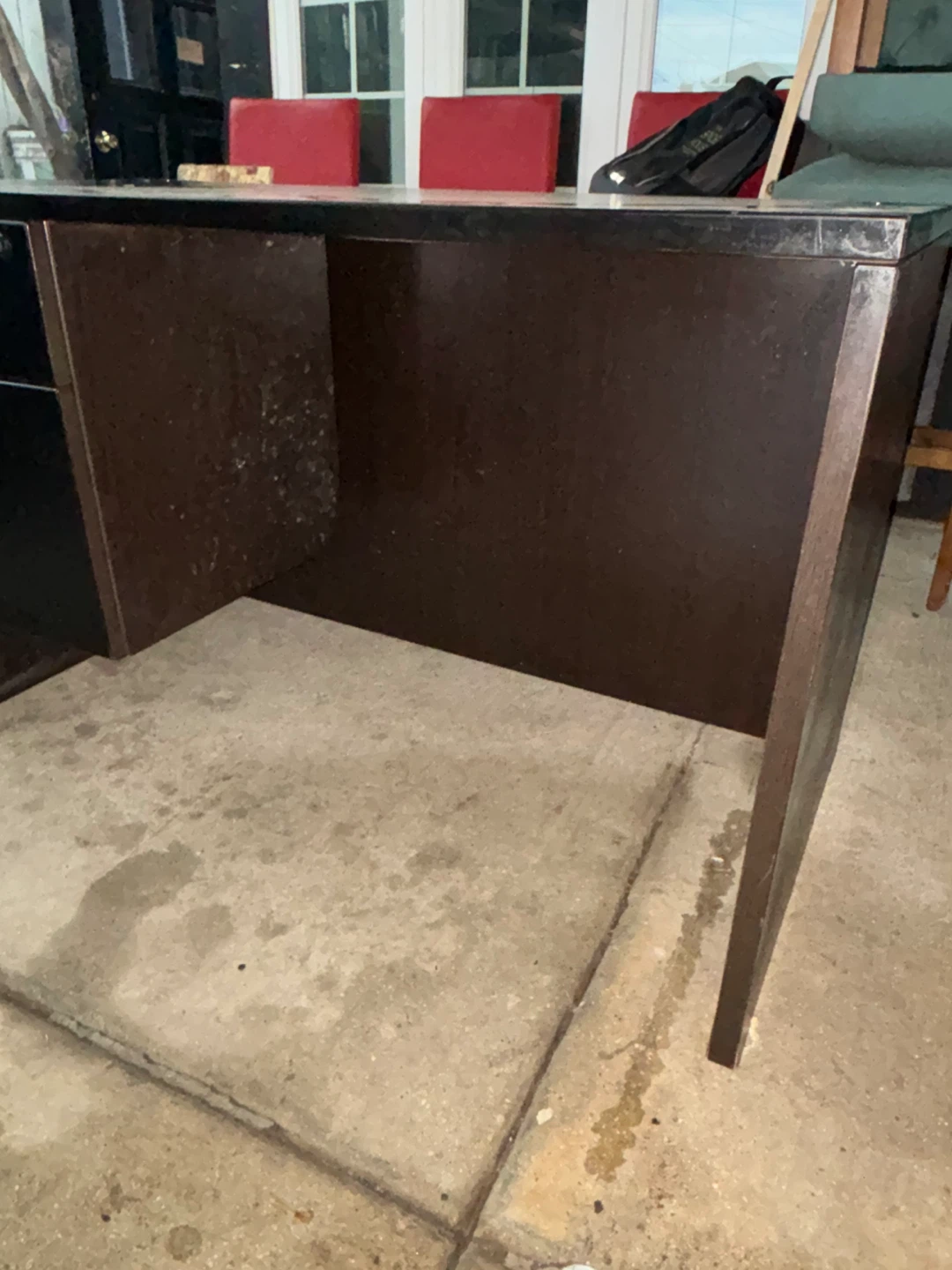Black Metal Desk with Drawers - photo 4