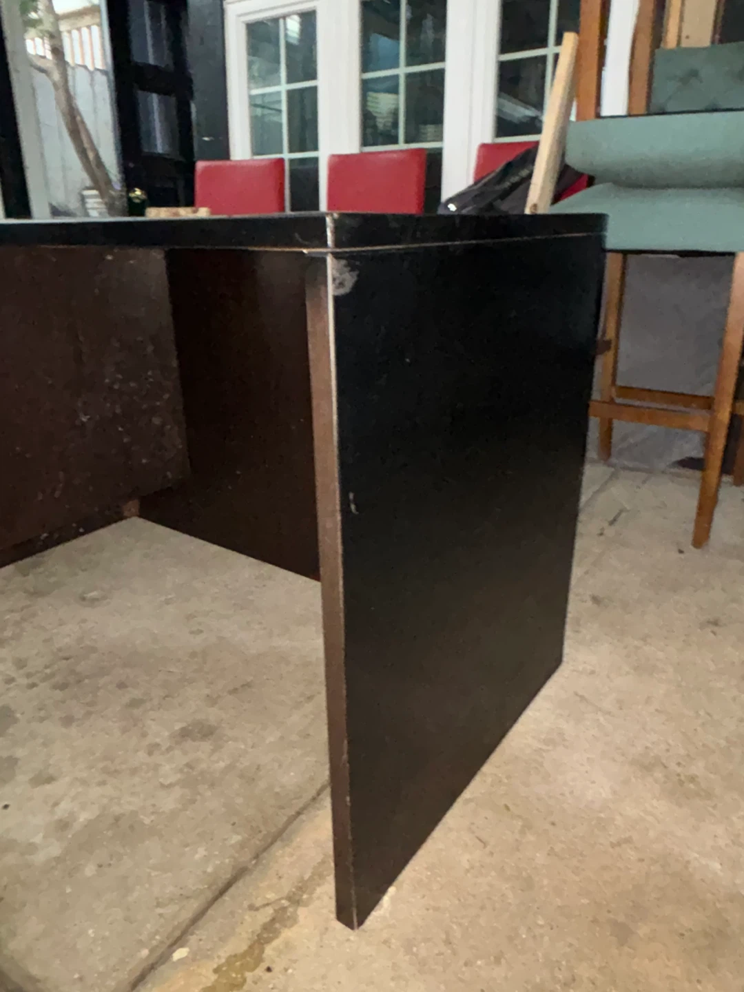 Black Metal Desk with Drawers - photo 2