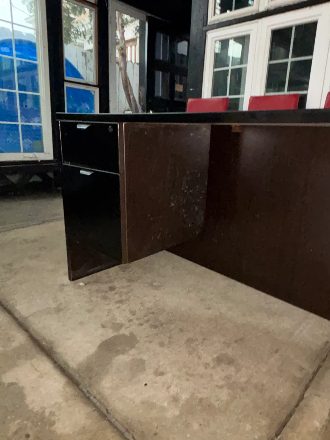 Black Metal Desk with Drawers - photo 3