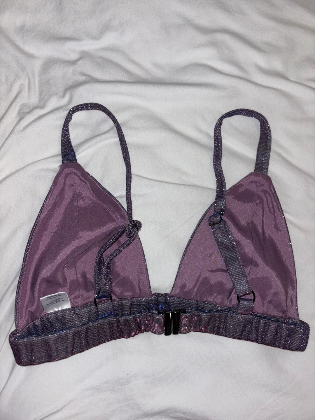 New Sparkly Purple Bralette & Mini Skirt Set - photo 2