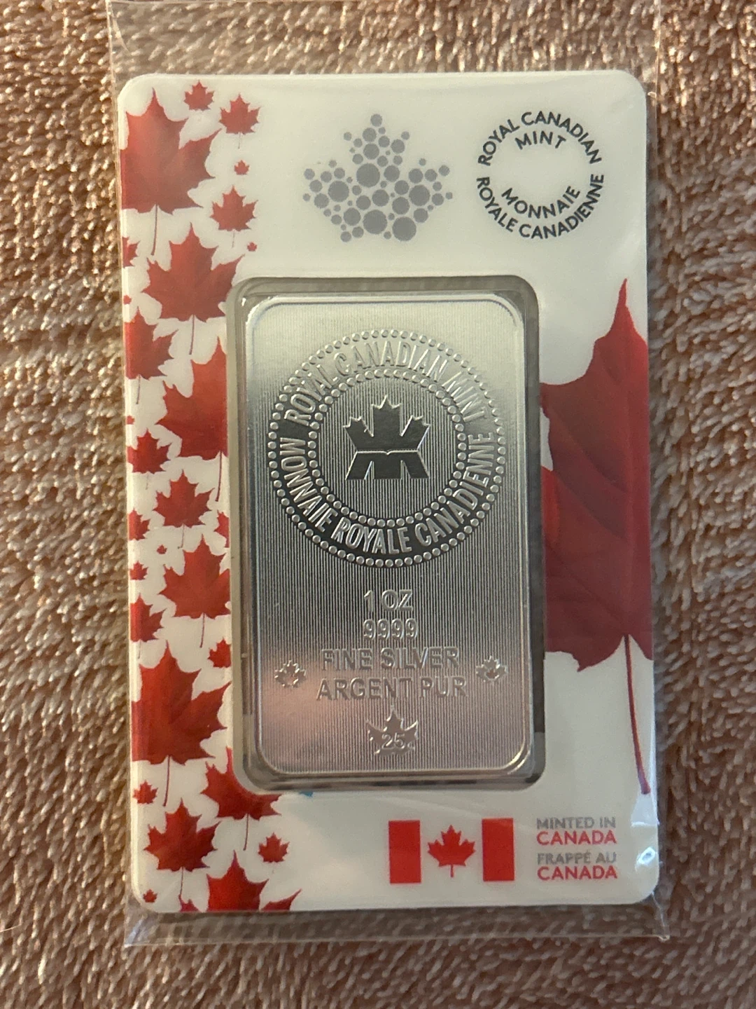Royal Canadian Mint 1 oz Fine Silver Bar - photo 3