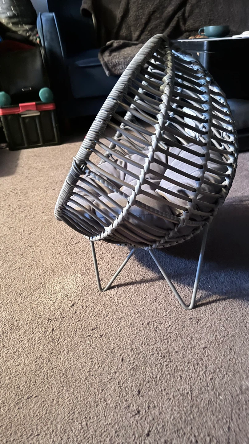 Woven Egg Pet Bed with Cushion - photo 2
