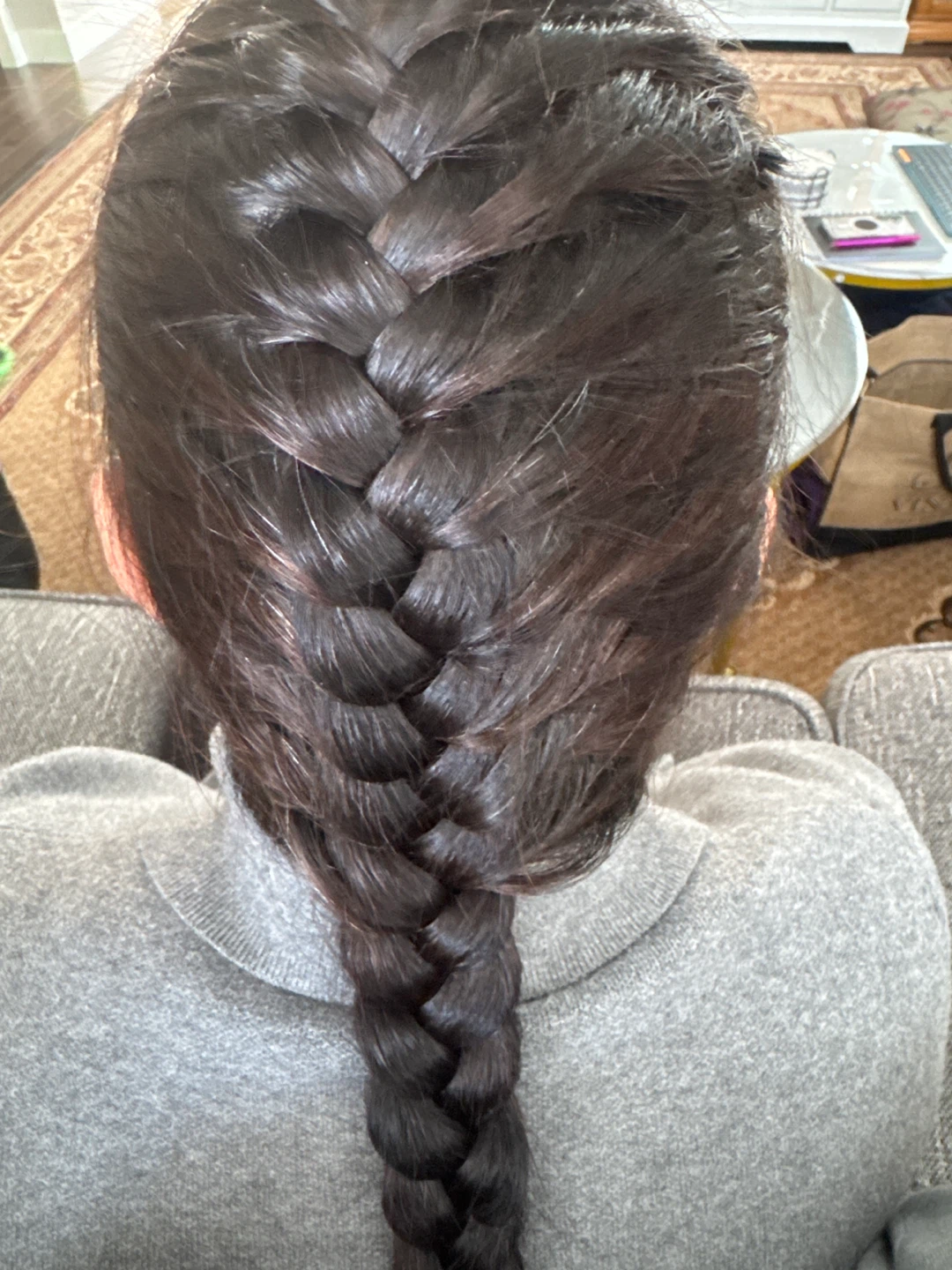 Dark Brown Braided Hair