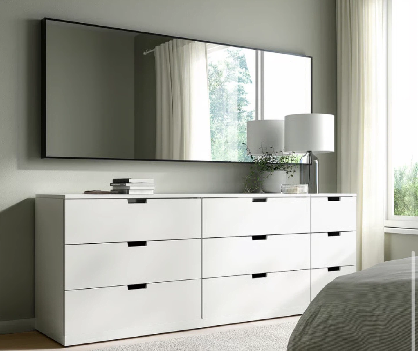 Full Length Mirror - Black Metal Frame - photo 3