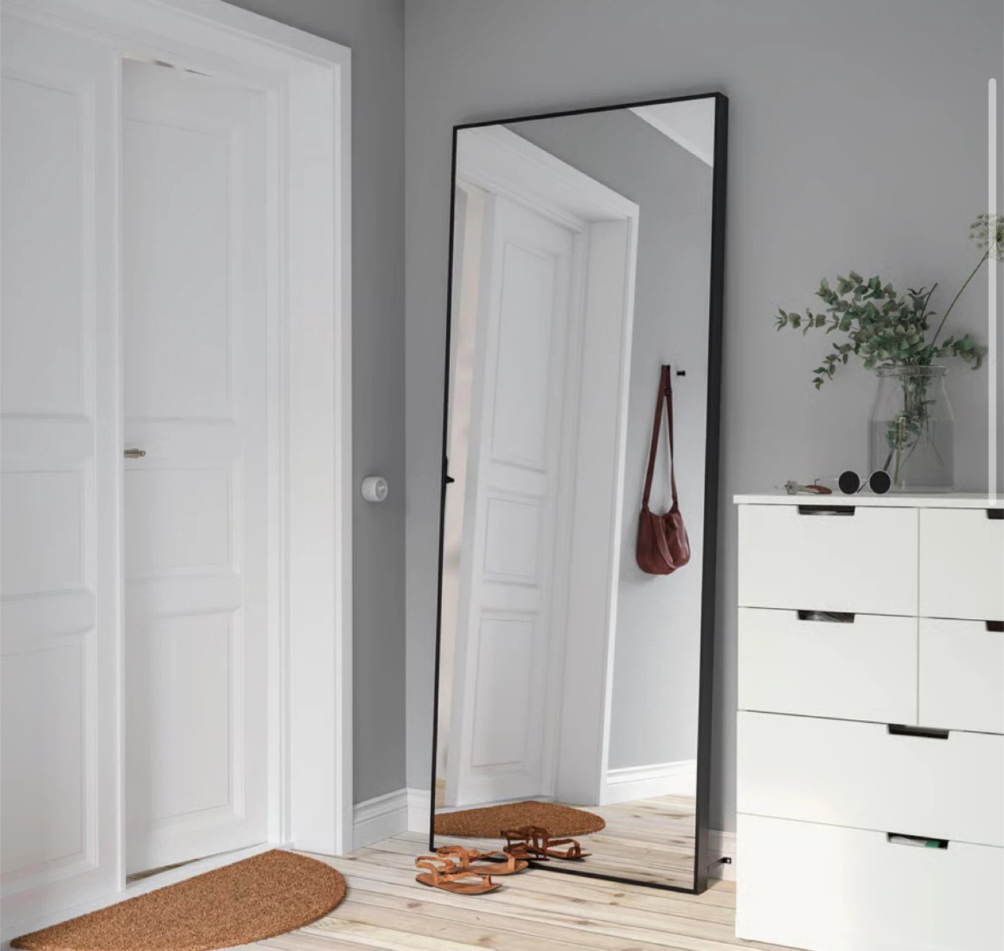 Full Length Mirror - Black Metal Frame - photo 4