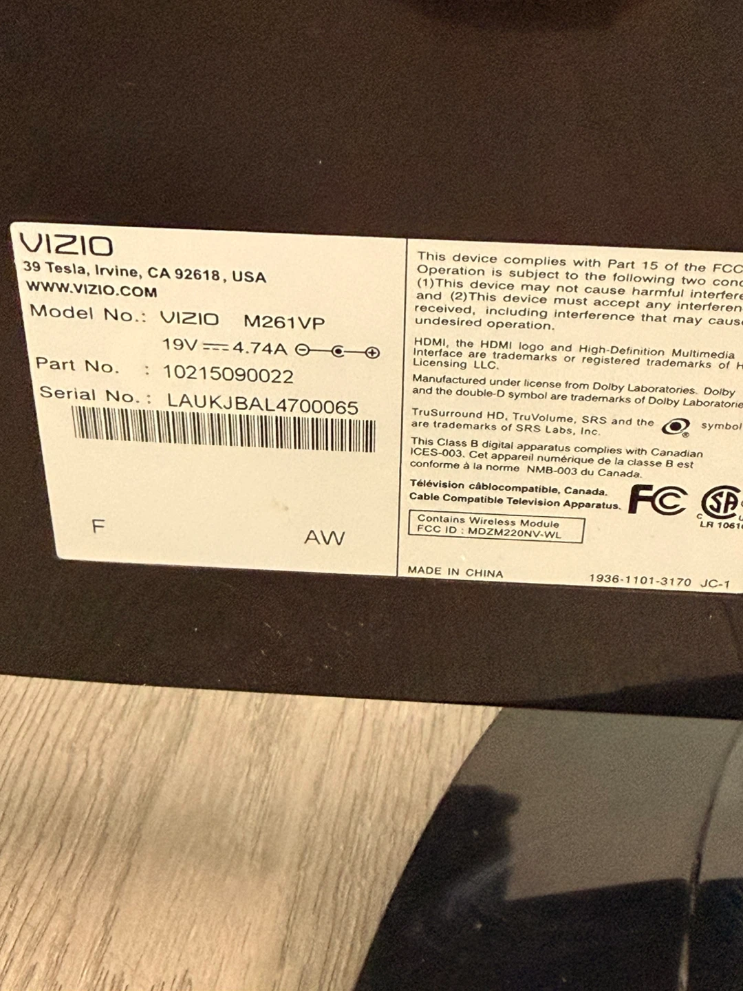 VIZIO TV - photo 4