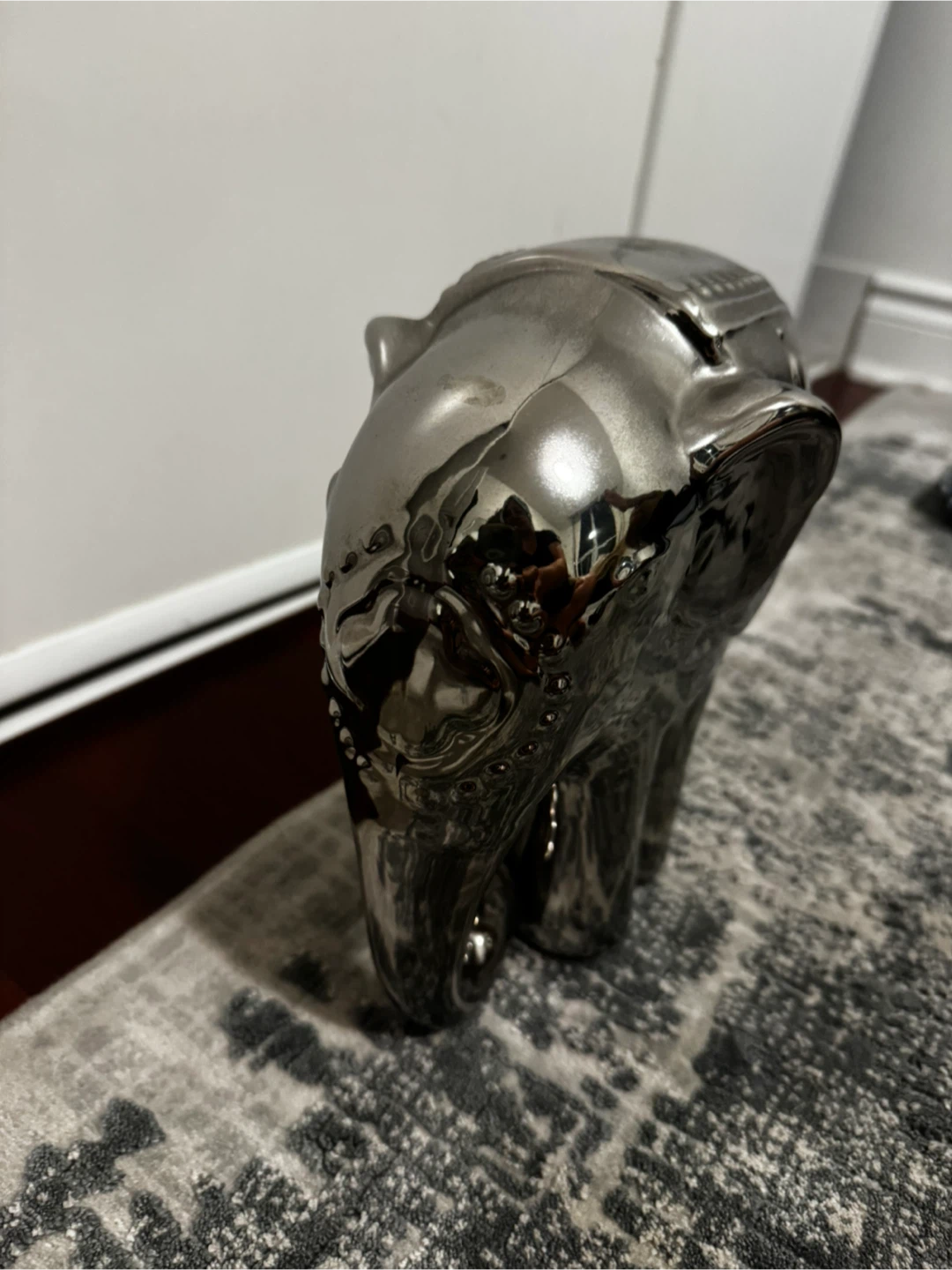 Silver Elephant Figurine - photo 2