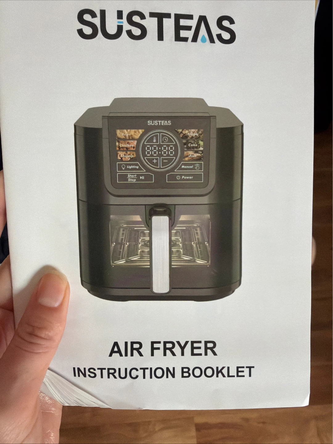SUSTEAS Air Fryer Instruction Booklet
