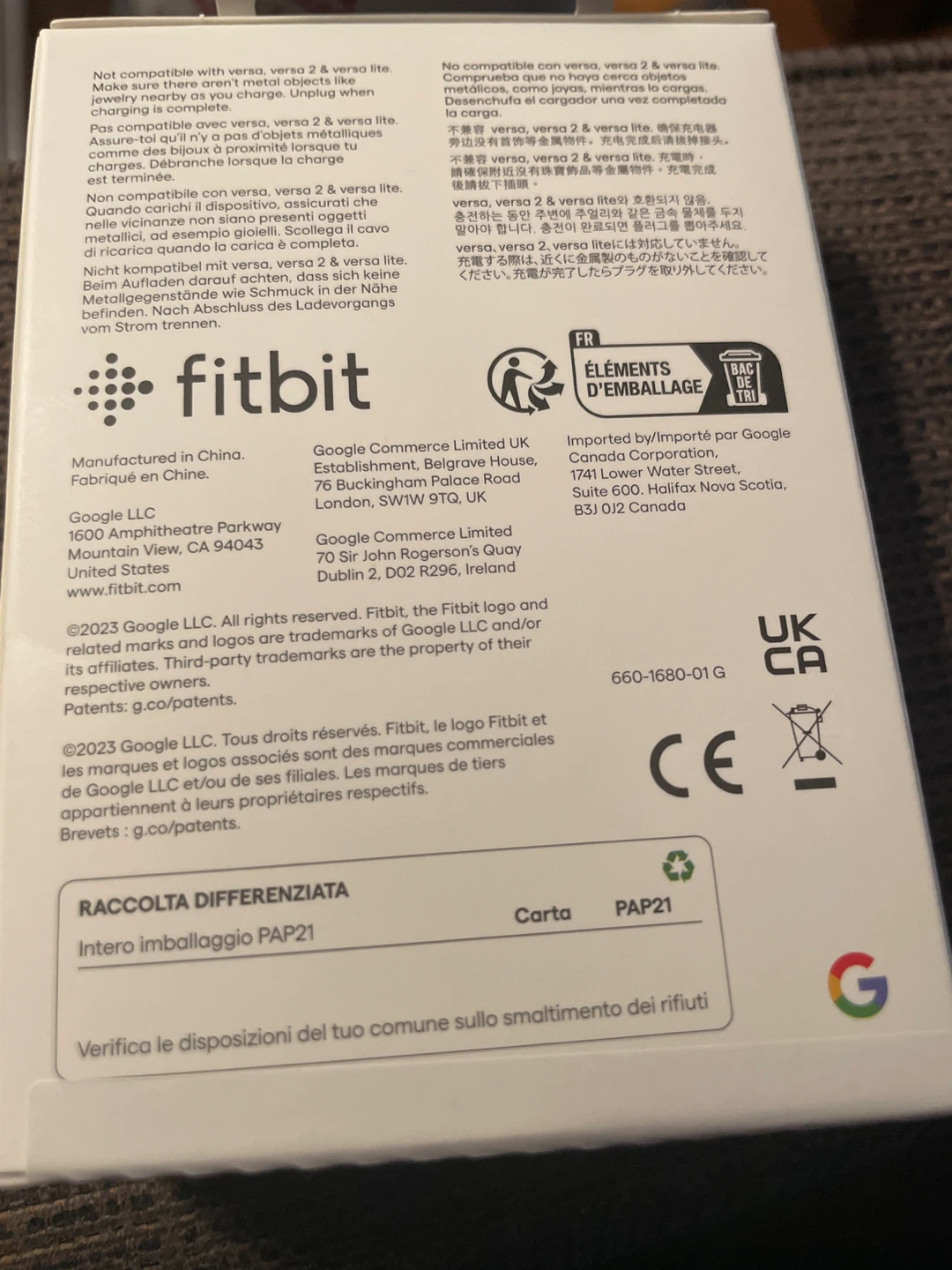 Fitbit Smartwatch Charging Cable versa 4 - photo 2