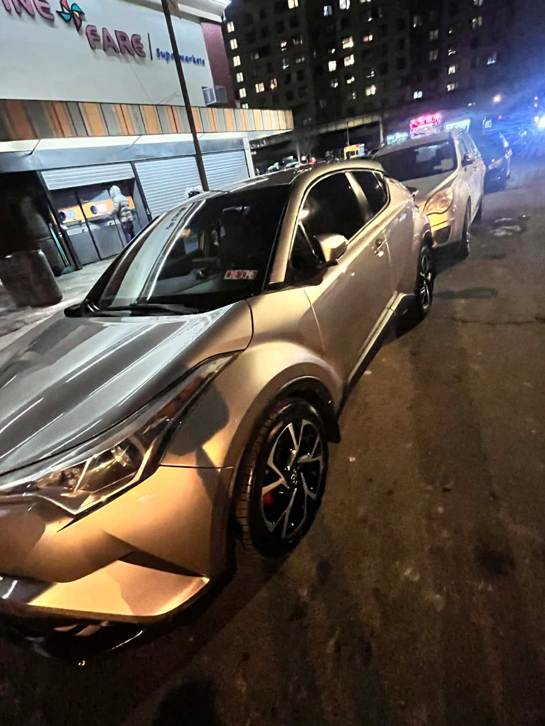 Silver Toyota C-HR