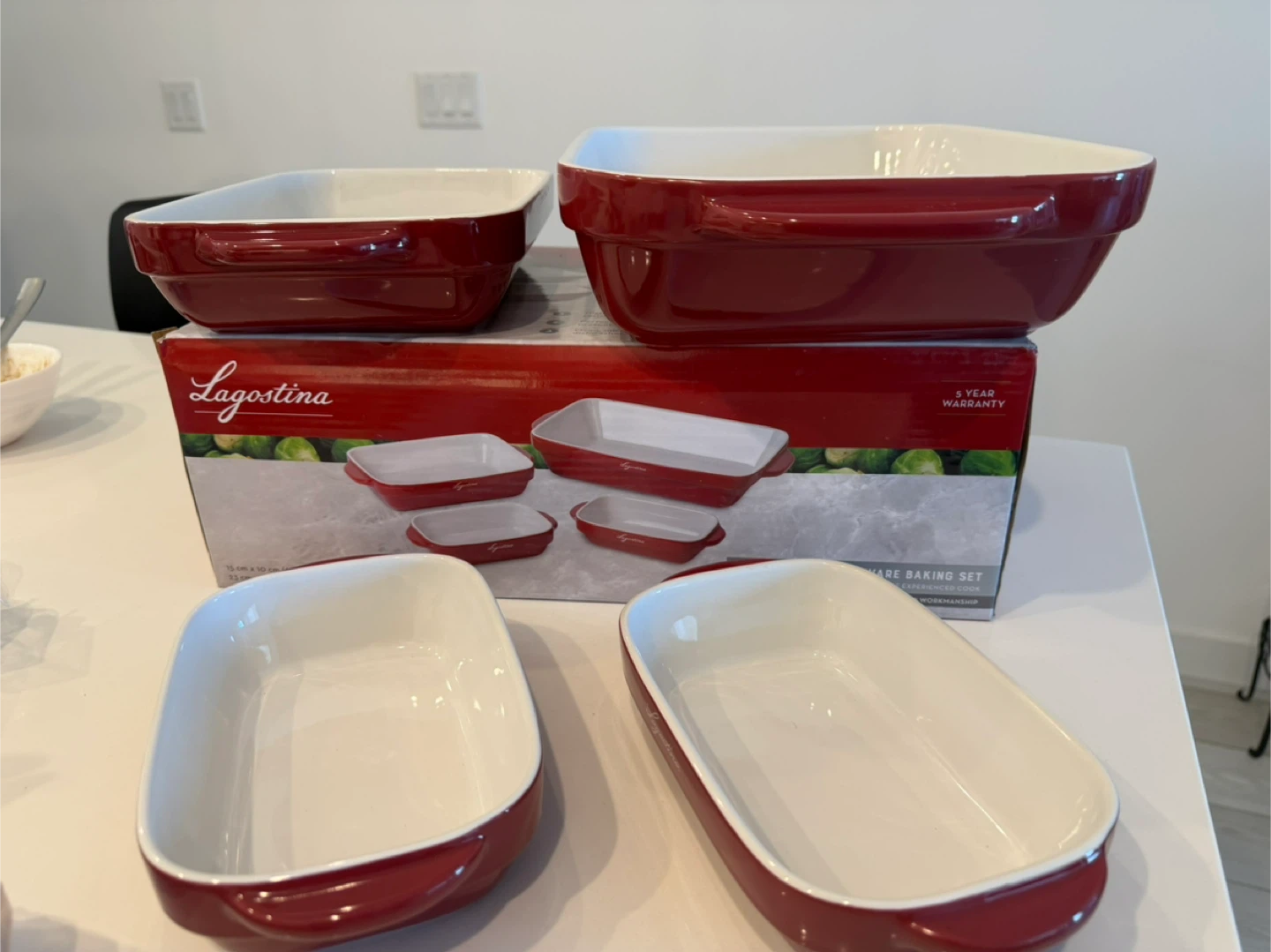Lagostina 4-piece storeware baking set