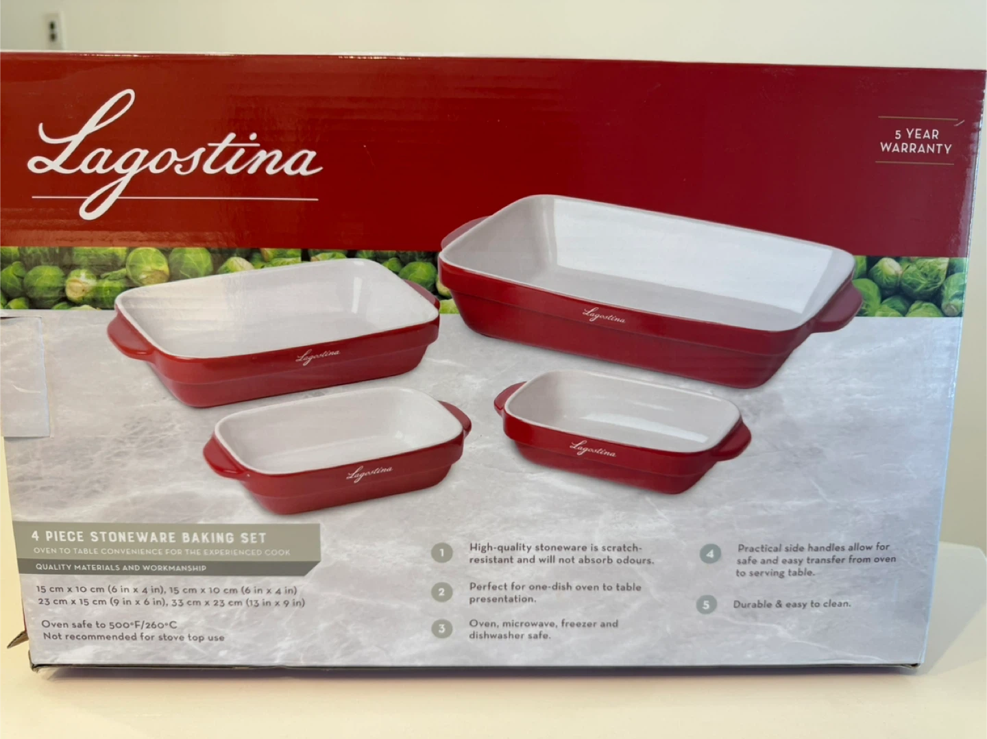Lagostina 4-piece storeware baking set - photo 3