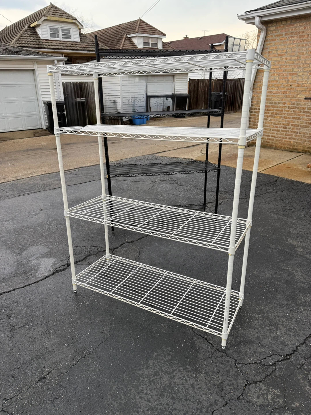 Shelving Racks - Black and White. $40.00 each or best offer. - photo 3
