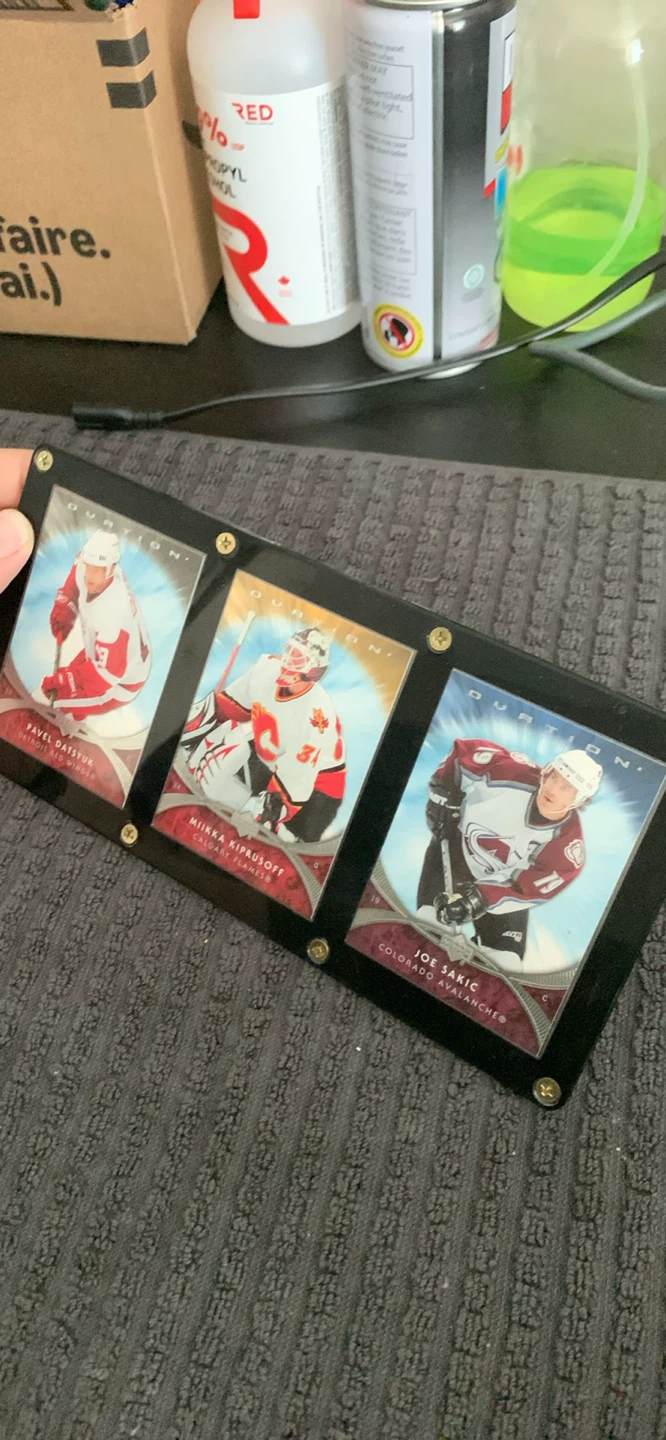 Upper Deck Hockey Card Display Frame - Sakic, Kiprusoff, Datsyuk