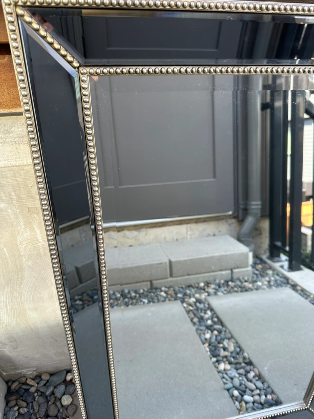 Antique finsh. Ornate silver framed Mirror - photo 3