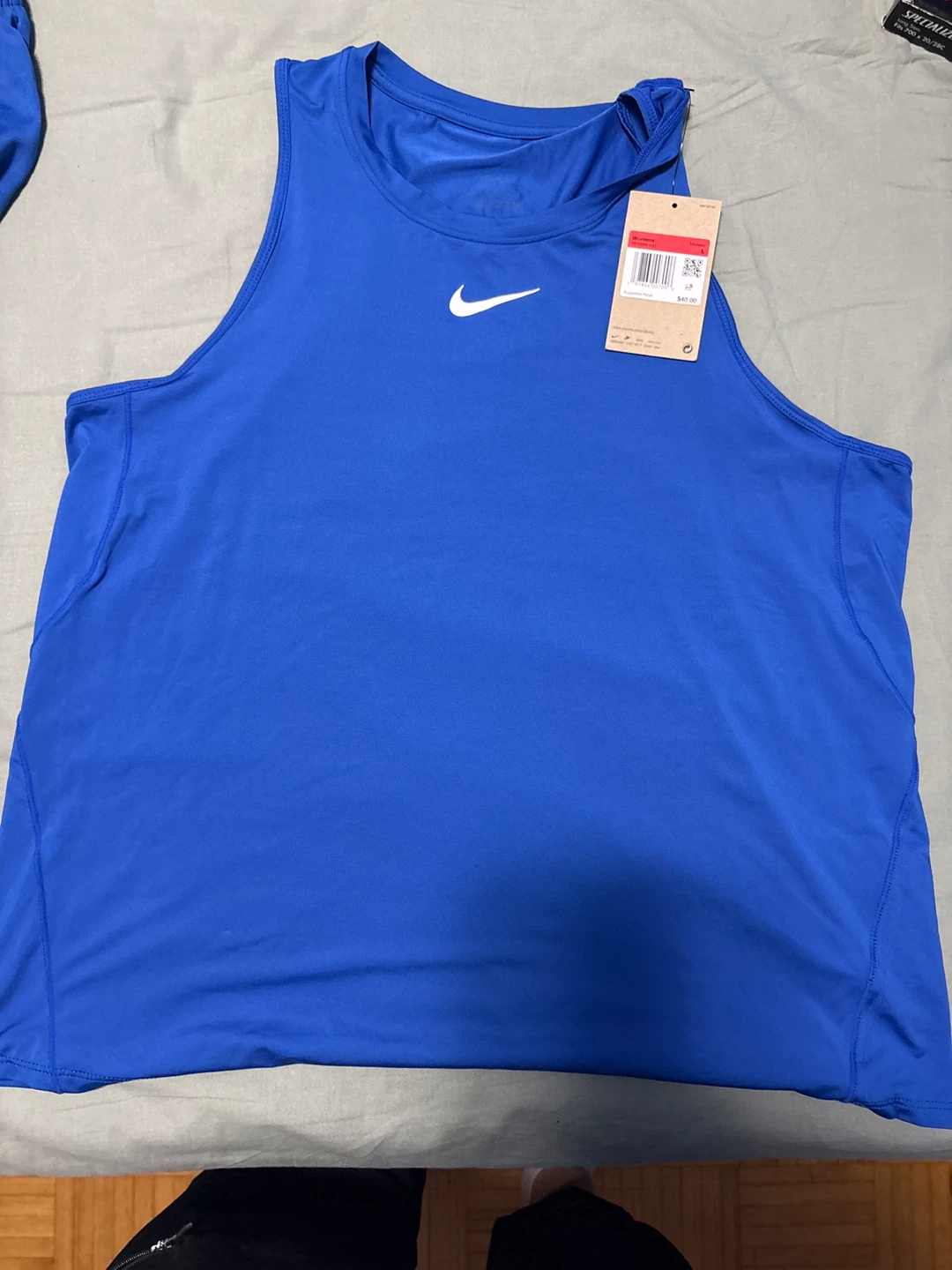 Nike Royal Blue Tank Top and Shorts Set - photo 2