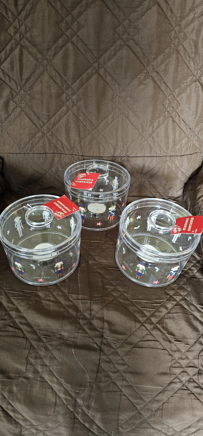 Stackable Christmas Nutcracker Containers (Set of 3) - photo 2